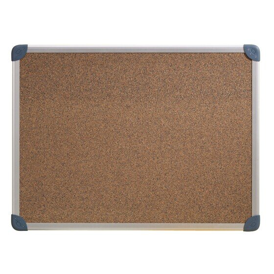 Quartet Corkboard – 450 x 600mm, Aluminium Frame, Self-Healing Cork Surface