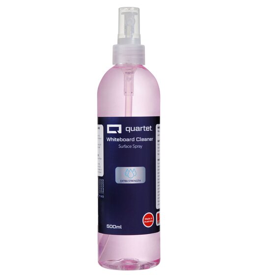 Quartet Extra Strength Whiteboard Cleaner 500ml – Heavy-Duty Spray for Ghosting & Set-In Ink Stains