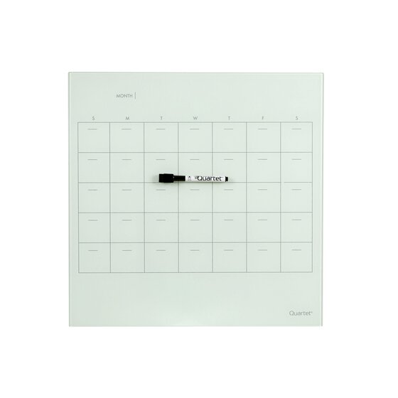 Quartet Glass Planner – Frameless Tempered Glass, 450 × 450 mm