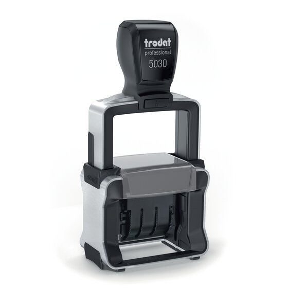 Trodat 5030 Professional Self-Inking Dater – 4 mm, Black Ink