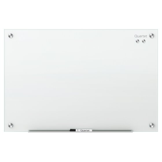 Quartet Infinity Glass Board 1220 x 1810mm White | Magnetic Dry-Erase Wall Board
