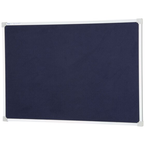 Quartet Felt Bulletin Board 900 x 1200 mm – Blue (Aluminium Frame)