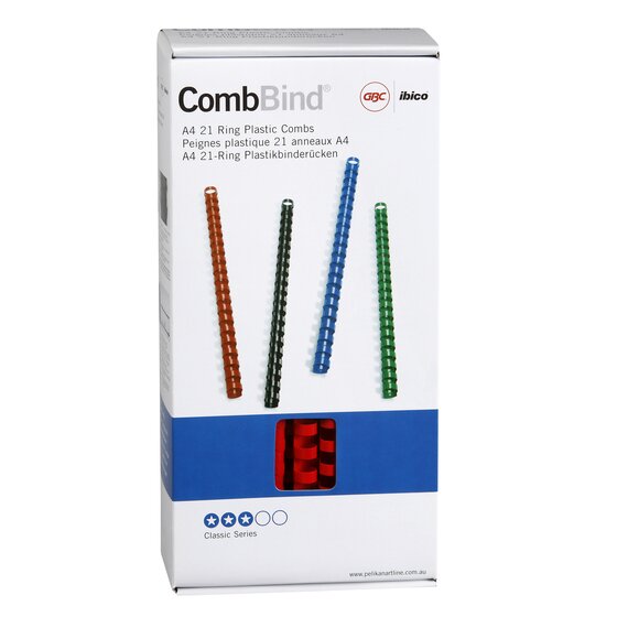 GBC Binding Comb 12mm Red – Pack of 100