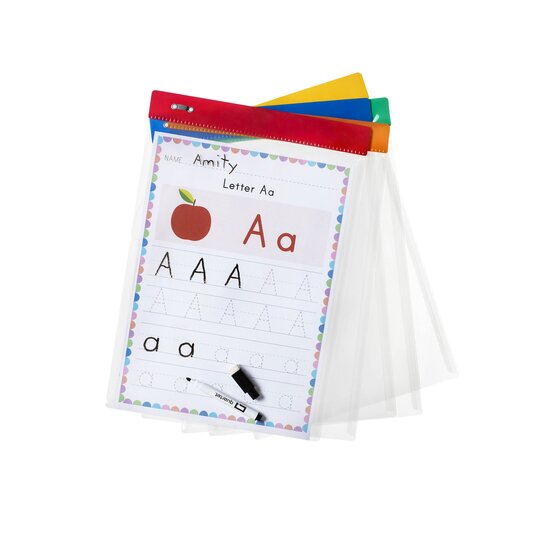 Quartet Flex Dry Erase Pocket Sleeves – A4, Pack of 10