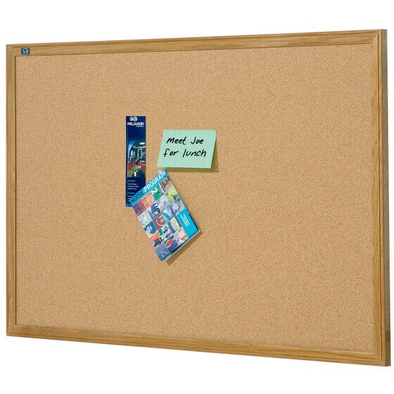 QUARTET CORKBOARD OAK FRAME 600X900MM