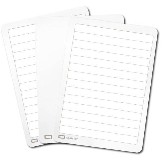Quartet Flex Whiteboard Double-Sided Plain & Lined, Pack of 30