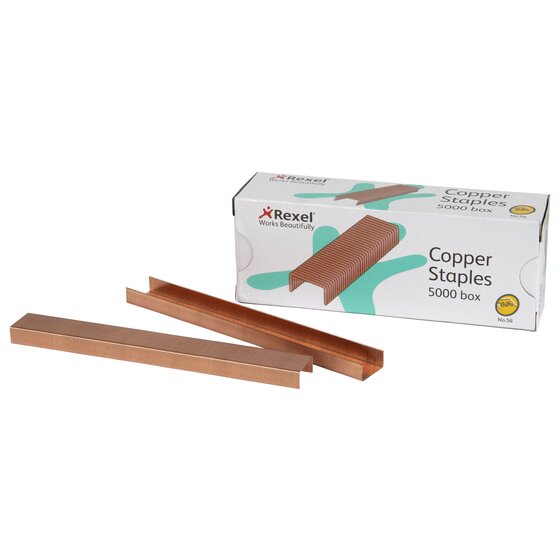 REXEL Copper Staples 26/6mm – Box of 5,000