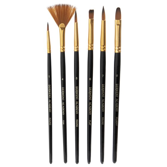 Derwent Academy Taklon Brush – Small, Pack of 6