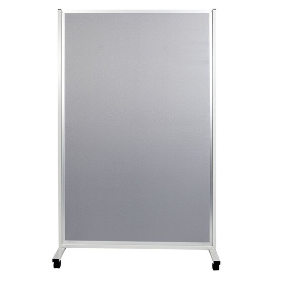 Esselte Mobile Display Panel, Grey – 120 × 180 cm with Lockable Castors
