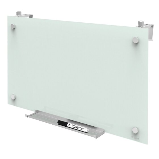 Quartet Infinity Cubicle Glass Dry-Erase Board – 355 × 610mm, Magnetic, Frameless