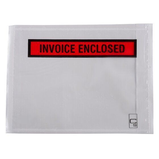 Cumberland Packaging Envelope – Invoice Enclosed, 155 x 115mm, Box of 100
