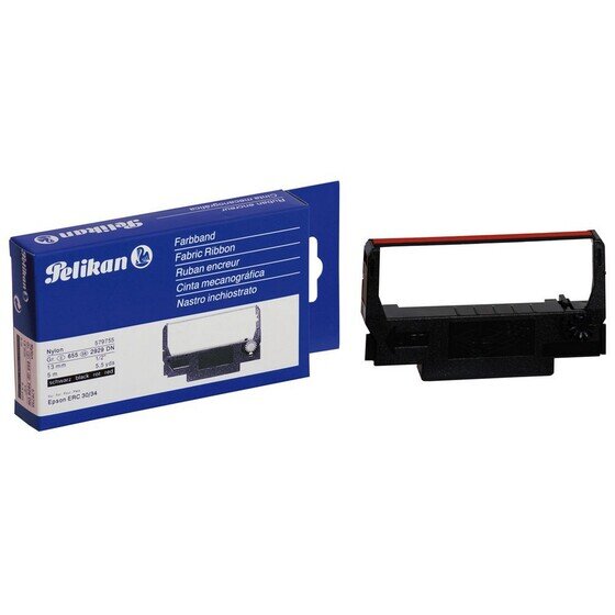 Pelikan Ribbon for Epson ERC-34 / ERC-38 — Black & Red (#579755)