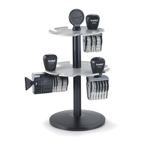 What Is Stamp Racking TRODAT 3014 STAMP RACK 2 TIER - 14 STAMPS | NON SELF INKING | ACCO Partner