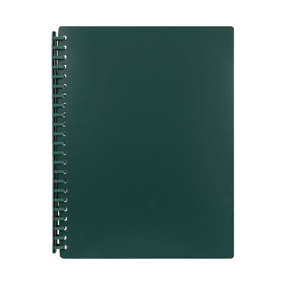 Marbig Premium Refillable Display Book A4 – 20 Pockets – Bottle Green