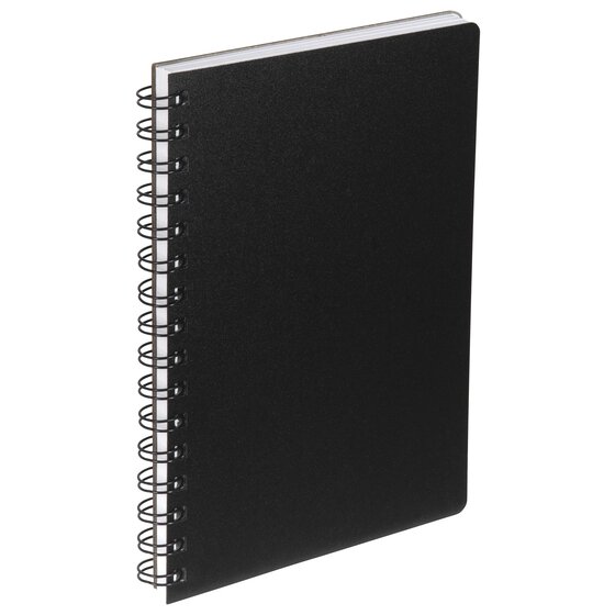 Derwent Academy Visual Art Diary — A5 Portrait, 120 Pages, Black Polypropylene Cover, Spiral-Bound