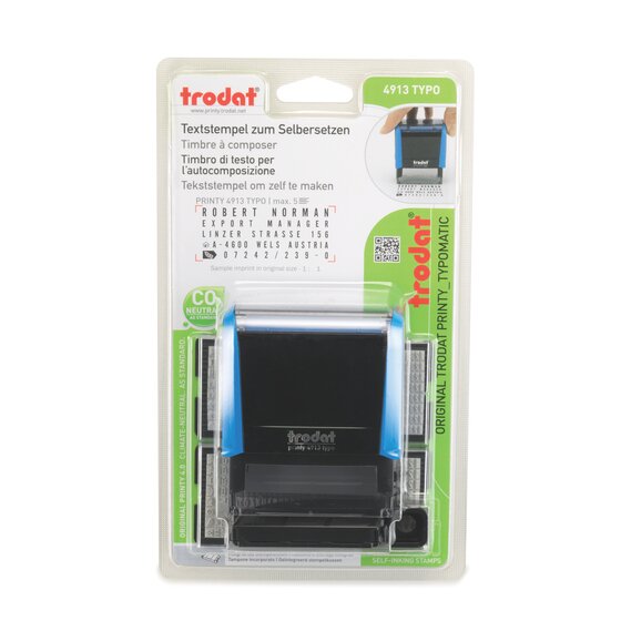Trodat 4913 Printy Text Stamp – DIY Set, 5 Lines