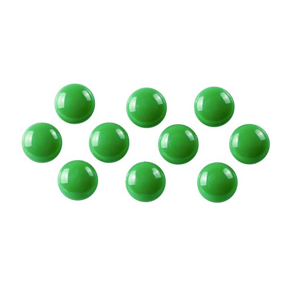 Quartet Magnet Buttons 20mm Green – Pack of 10