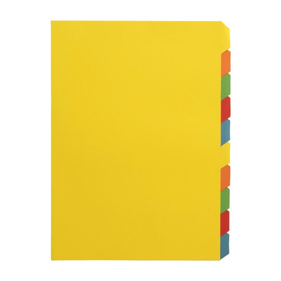 GBC Binding Tab Dividers – A4 Colour Pack of 10