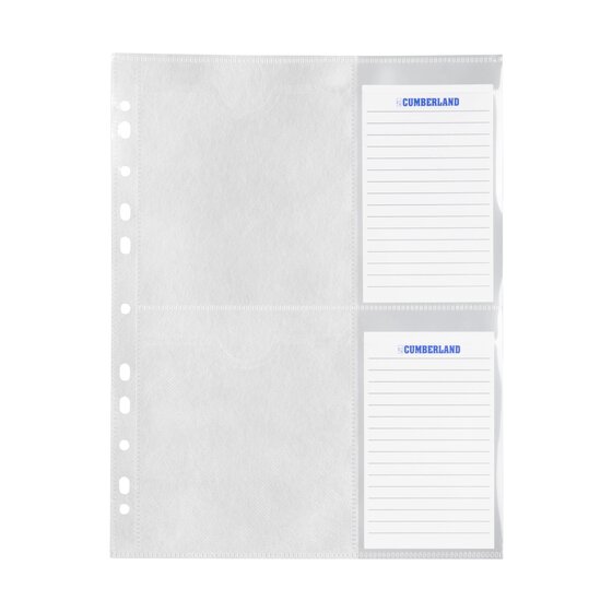 Cumberland CD/DVD Binder Pocket A4 with Index Cards – Pack of 10