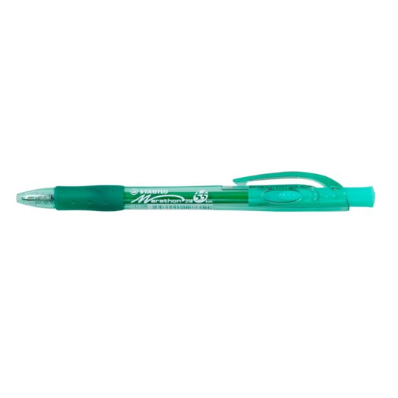 STABILO Marathon Ballpoint Pen – Medium Red (0.45mm) – Box of 10