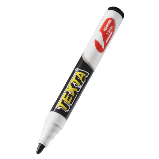 Texta Bullet Tip Marker, Black – Pack of 12
