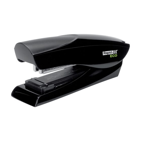 RAPID Eco Full Strip Stapler with SuperFlatClinch Technology – Black