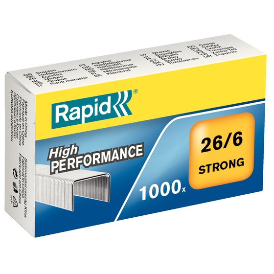 RAPID 26/6mm Superstrong Staples – Box of 1,000