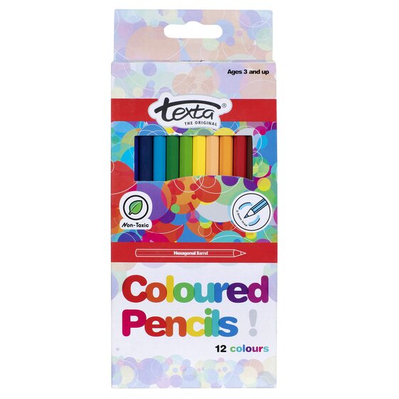 Texta Coloured Pencils – Box of 12 Assorted