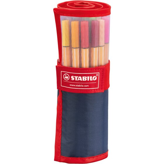 STABILO Point 88 Fineliner Assorted Roller Set – 25 Pack (0.4mm)