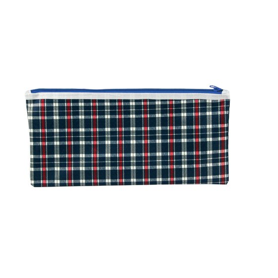 Celco Tartan Pencil Case – 340mm x 170mm, Single Zip