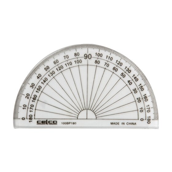 Celco Protractor 10cm 180° – Bulk Pack