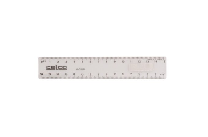 Claro Ruler CELCO RULER 15CM CLEAR | RULERS / TAPE MEASURES | ACCO Partner