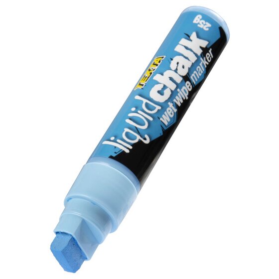 Texta Liquid Chalk Marker Wet Wipe – Blue (Jumbo) | Glossy & Blackboard Use