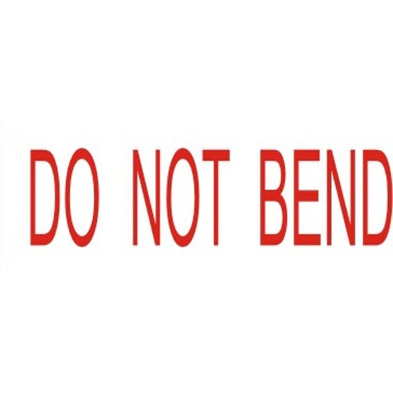 DESKMATE Pre-Inked Office Stamp – Do Not Bend (Red)