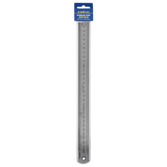 Celco 30cm Metal Metric Ruler – Stainless Steel