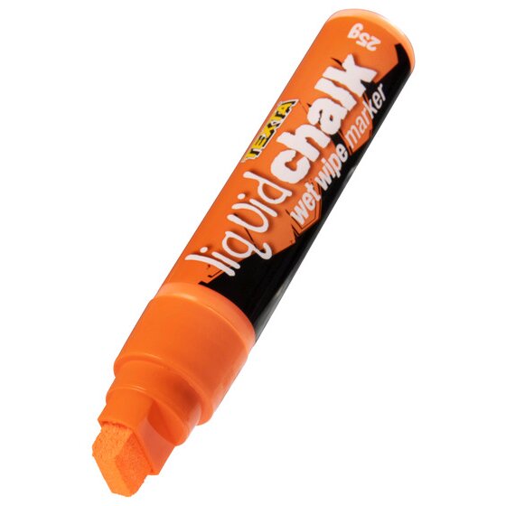 Texta Jumbo Liquid Chalk Marker – Wet Wipe Orange