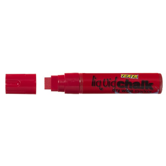 Texta Liquid Chalk Dry Wipe Marker – Red | Windows, Mirrors & Whiteboards