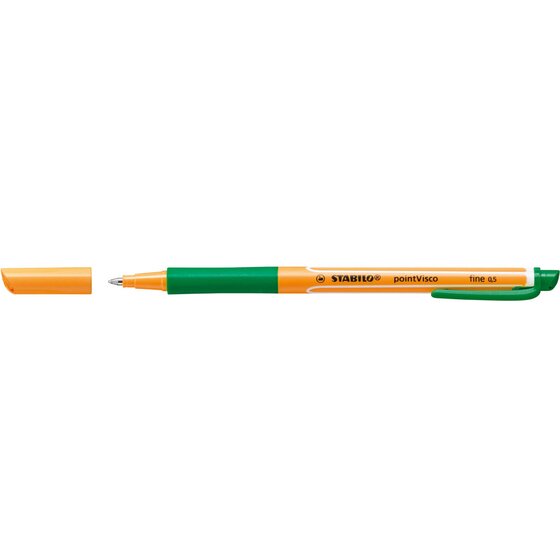 Stabilo Point Visco Rollerball – Green | Box of 10 | 0.5mm