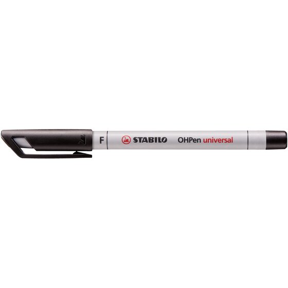 STABILO Ohpen Universal Overhead Projector Pen – Soluble Fine Tip, Black