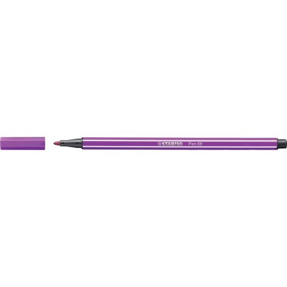Stabilo Pen 68 Fibre Tip Pen – Lilac | 1.0mm M-Tip Felt Marker