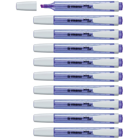 Stabilo Swing Cool Highlighter – Lavender – Box of 10