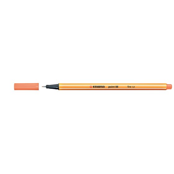 Stabilo Point 88 Fineliner – Apricot | 0.4mm Metal Tip