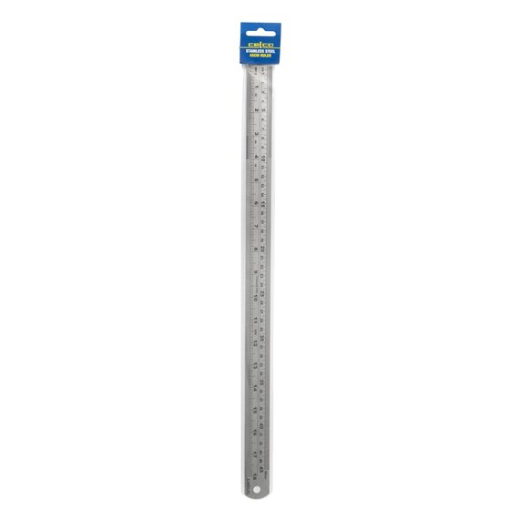 Celco 45cm Stainless Steel Ruler – Dressmaking, Drafting & Workbench Measuring