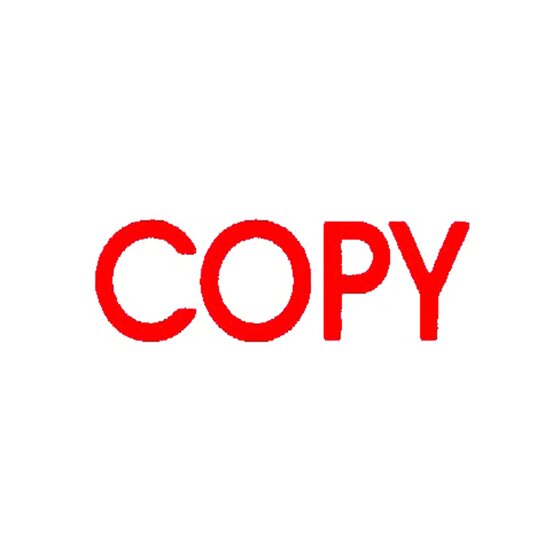 Deskmate Pre-Inked Office Stamp – COPY Red | 100,000 Impressions