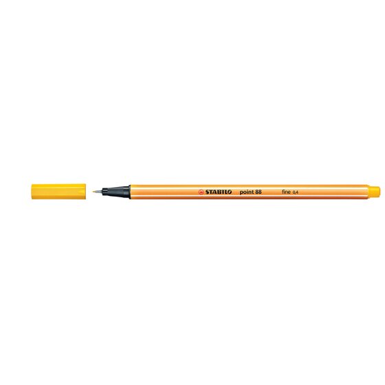 Stabilo Point 88 Fineliner – 0.4mm Yellow | Precision Notes & Underlining