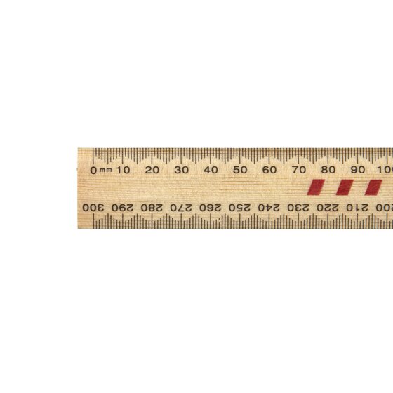 Celco 30cm Rulex DS Drilled Ruler – Double-Sided Wooden Ruler for Classroom & Office