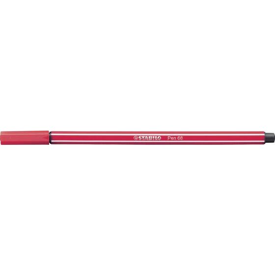 Stabilo Pen 68 Fibre Tip Pen – Dark Red | 1.0mm M-Tip | Journaling, Notes & Sketches