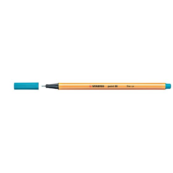 STABILO Point 88 Fineliner Pen – Turquoise | 0.4mm Metal Tip