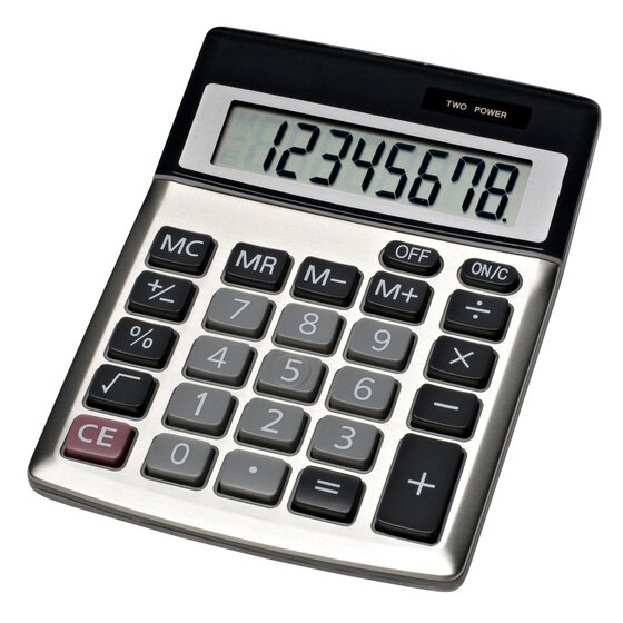 Jastek Compact Desktop Calculator – Metal Top