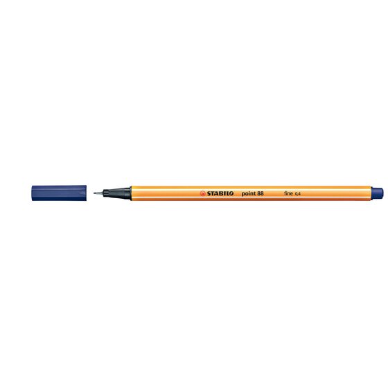 Stabilo Point 88 Fineliner – Nightblue | 0.4mm Metal Tip